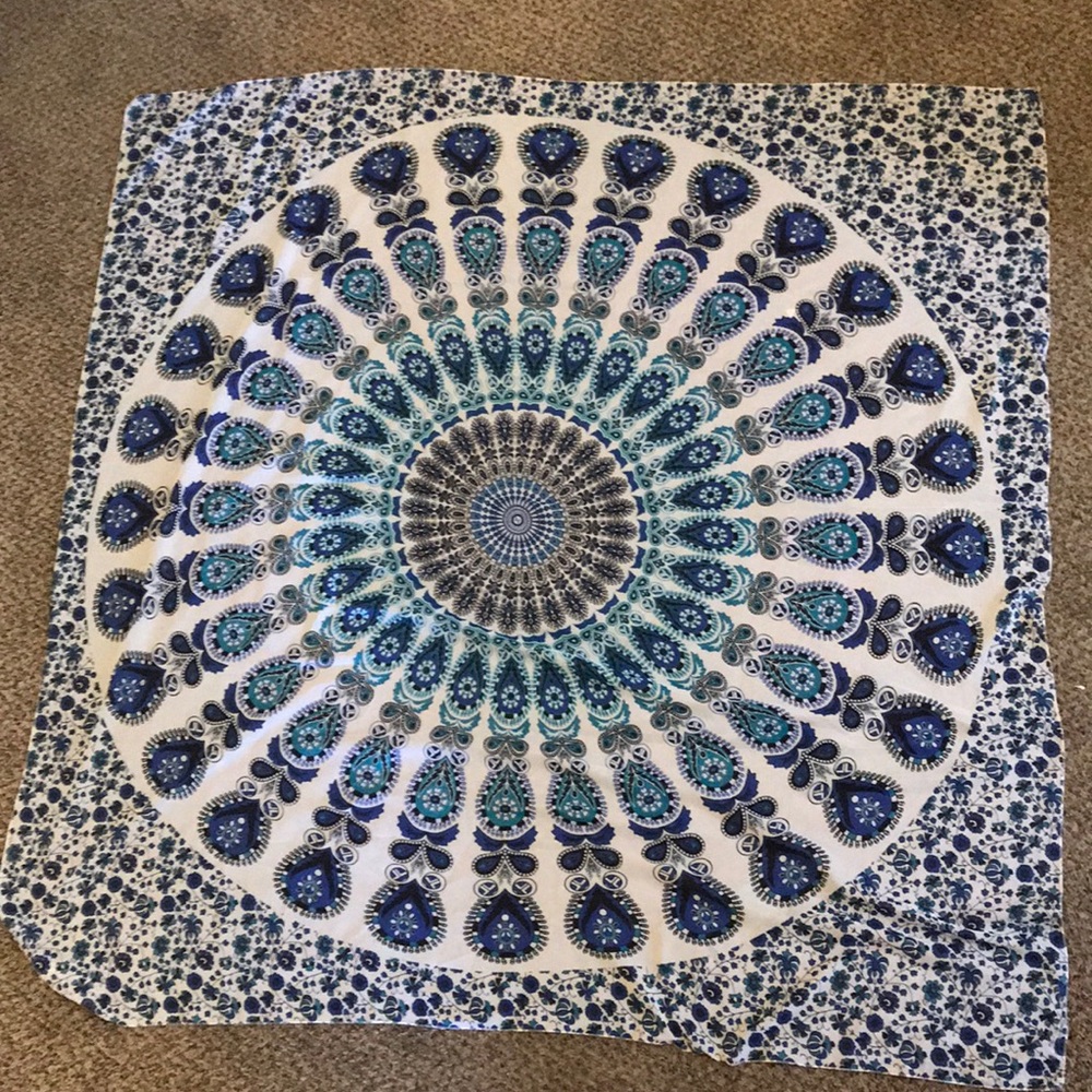 Blue tapestry
